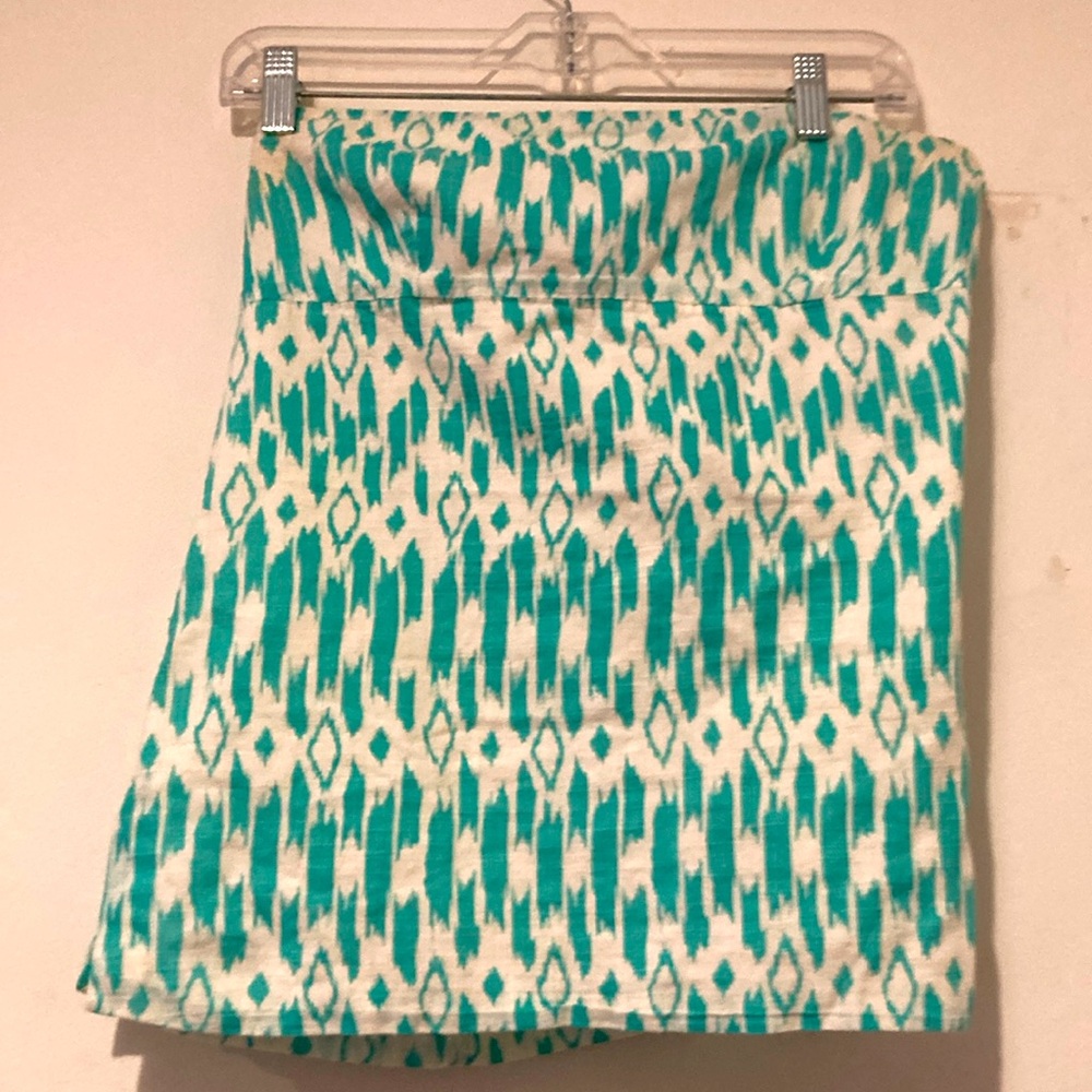 J Crew Tube Top Blouse with side zipper and elastic band for secure hold